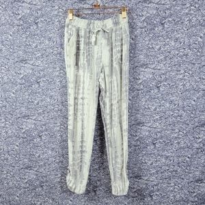 Grey and White Tie Dye Lounge Pants